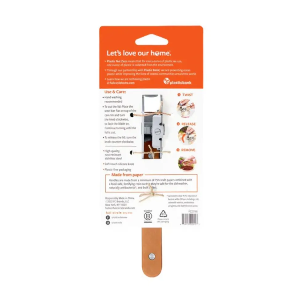 Abrelatas de acero inoxidable Smooth Operator Full Circle