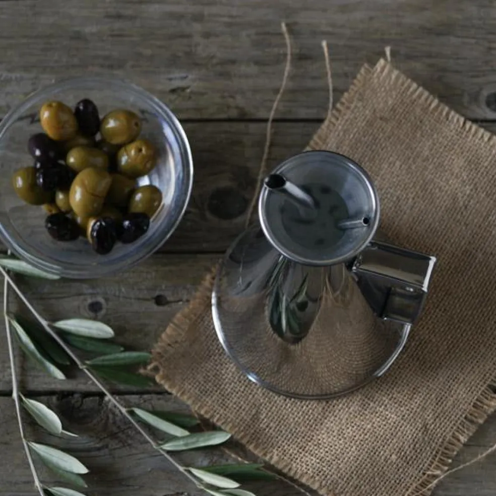Aceitera antigoteo de acero inoxidable ILSA