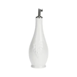 Aceitera y vinagrera ovalada de porcelana Menage La Porcellana Bianca