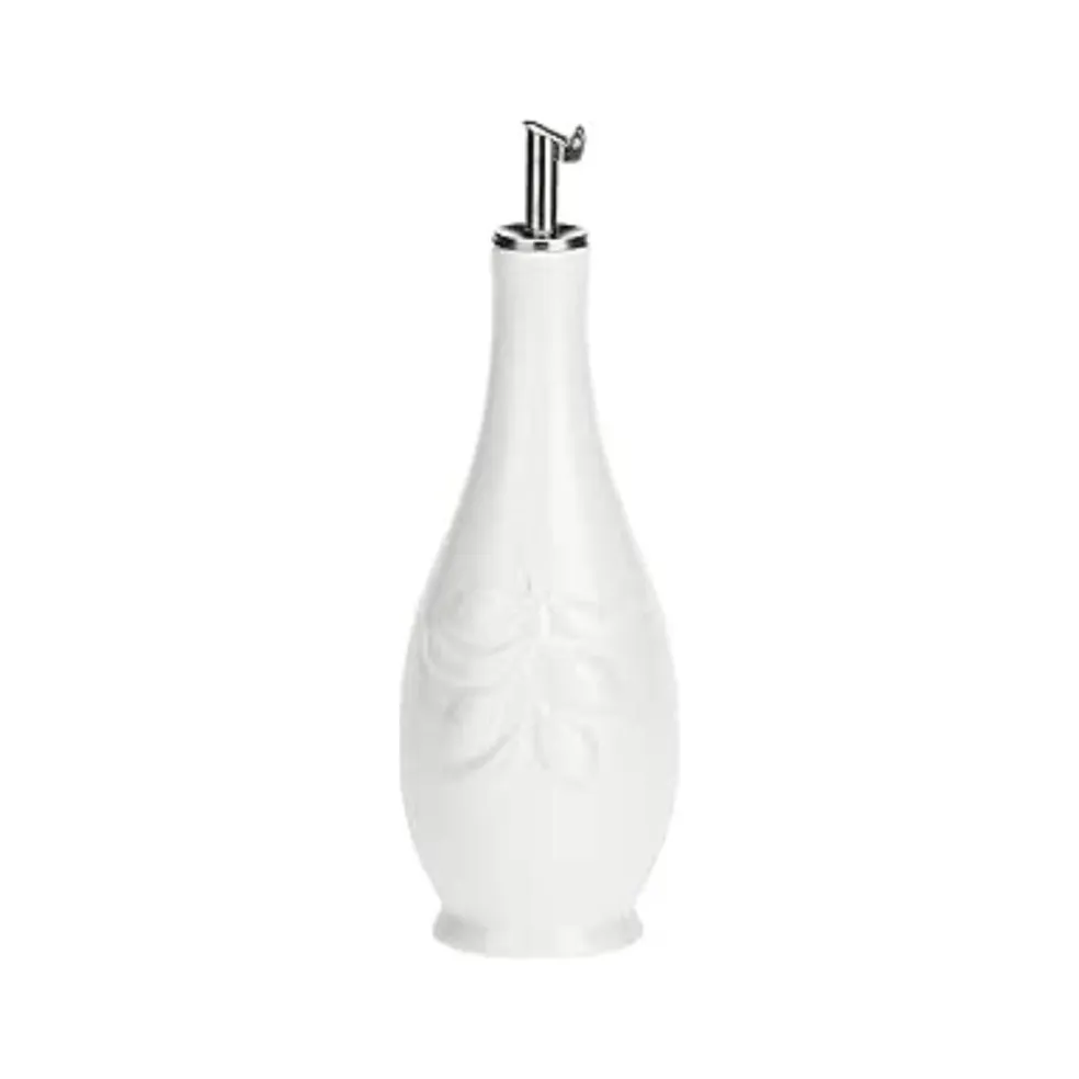 Aceitera y vinagrera ovalada de porcelana Menage La Porcellana Bianca