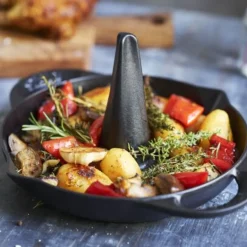 Asador de pollos de hierro fundido Staub