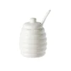 Azucarero con cuchara de porcelana Menage La Porcellana Bianca