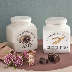 Azucarero de porcelana Conserva La Porcellana Bianca