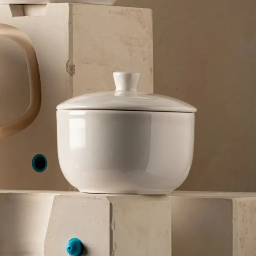 Azucarero de porcelana francesa Madeleine Revol