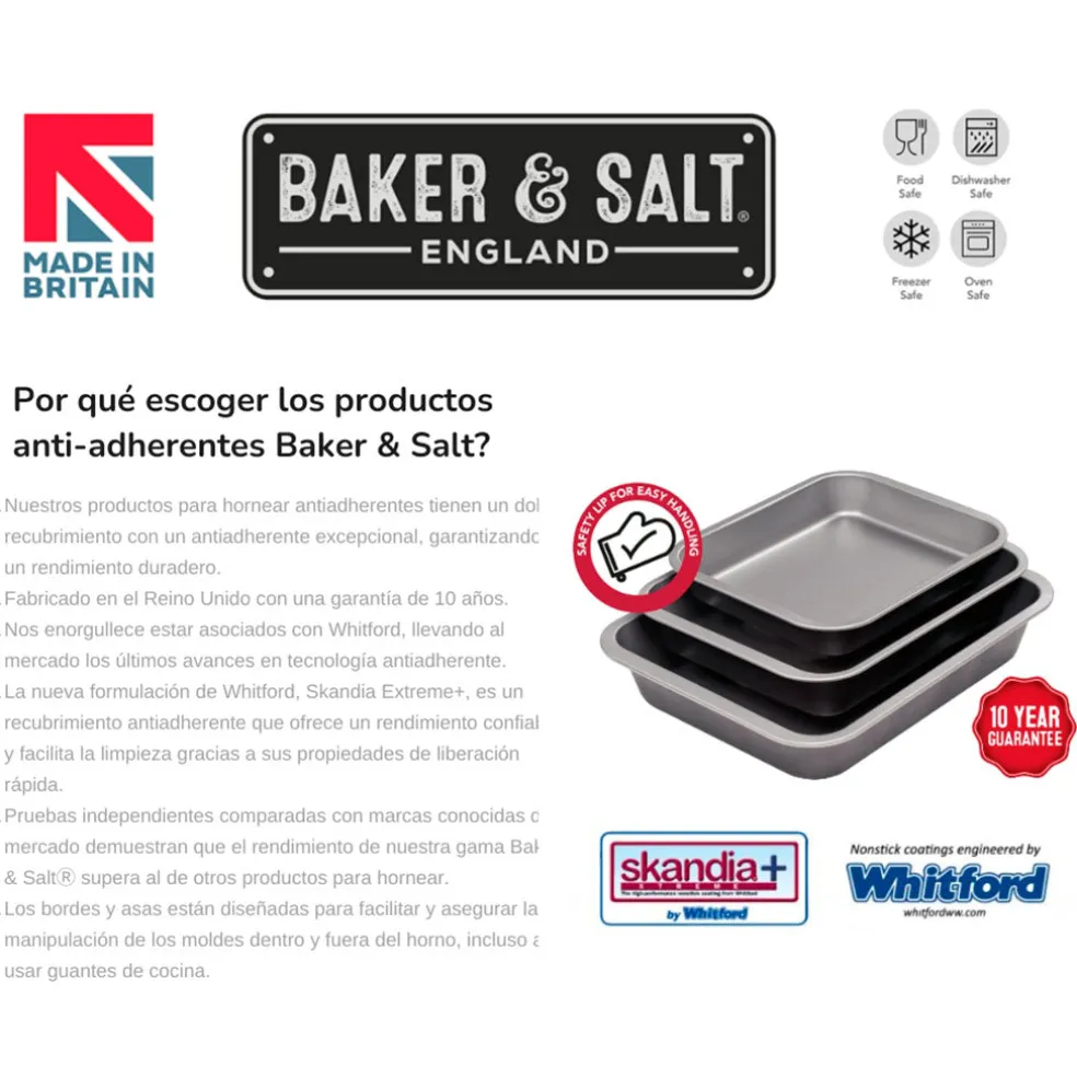 Bandeja antiadherente para pizza Baker & Salt®