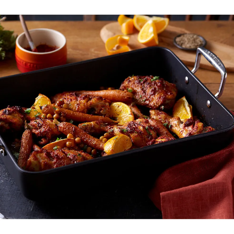 Bandeja asadora antiadherente Le Creuset (fuego y horno)