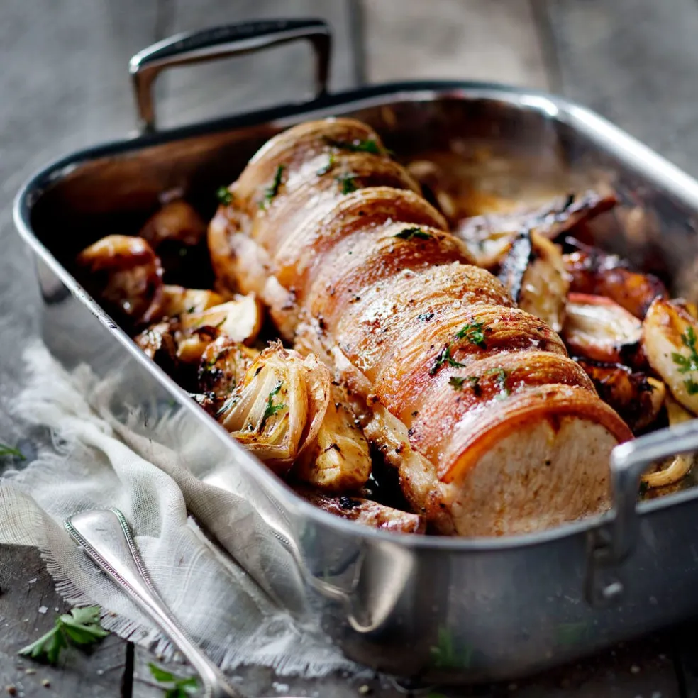 Bandeja asadora de acero inoxidable Le Creuset
