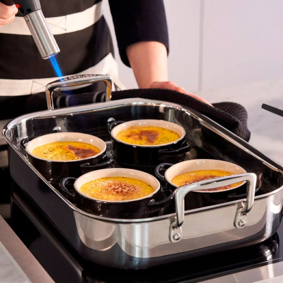 Bandeja asadora de acero inoxidable Le Creuset