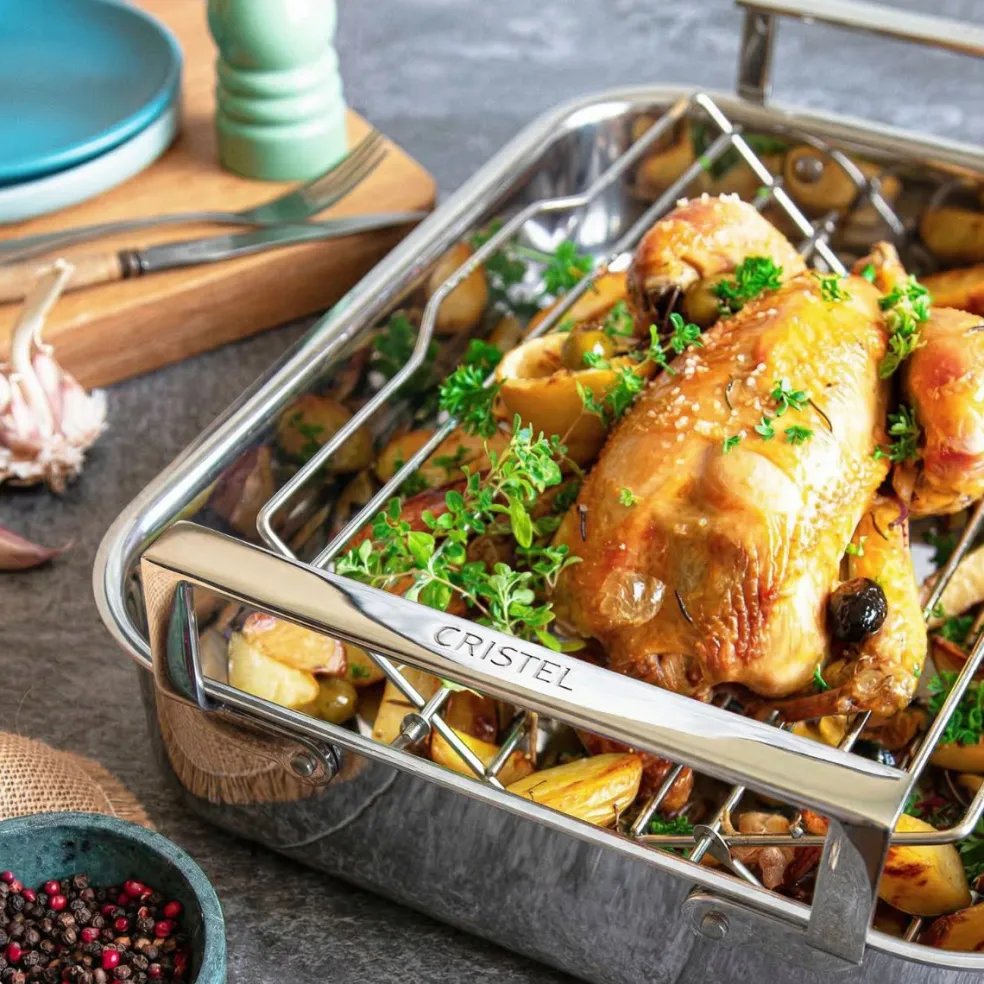 Bandeja para horno de acero inoxidable 3-Ply Cristel