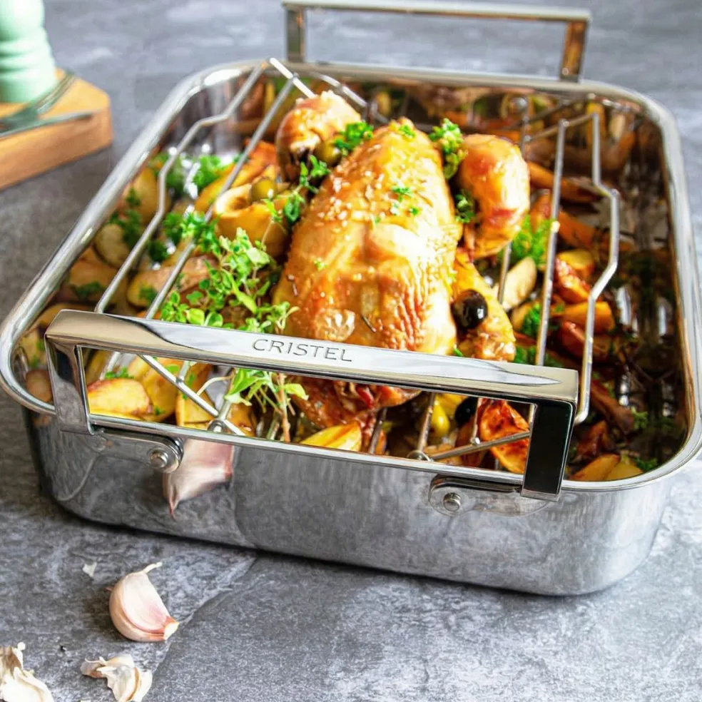 Bandeja para horno de acero inoxidable 3-Ply Cristel