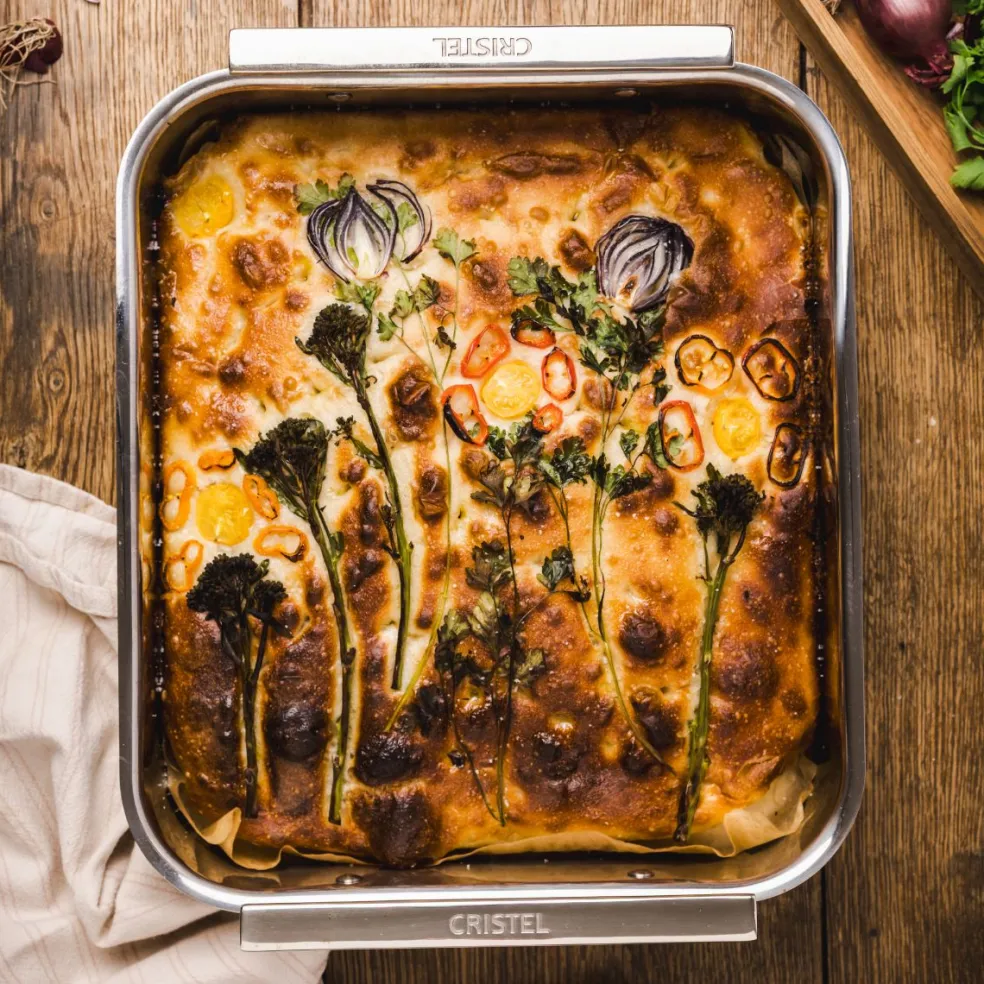 Bandeja para horno de acero inoxidable 3-Ply Cristel