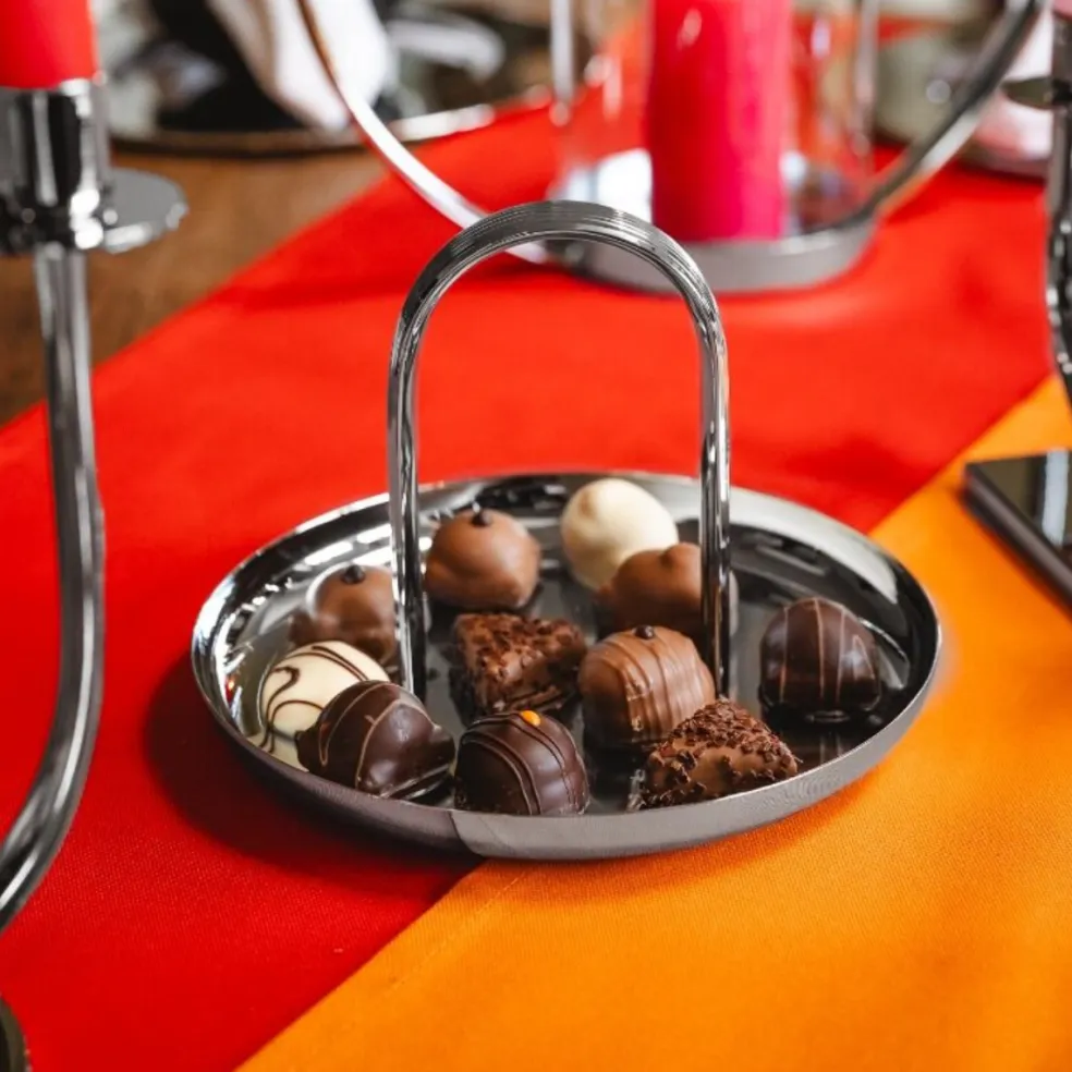Bandeja para servir de acero inox Zilverstad