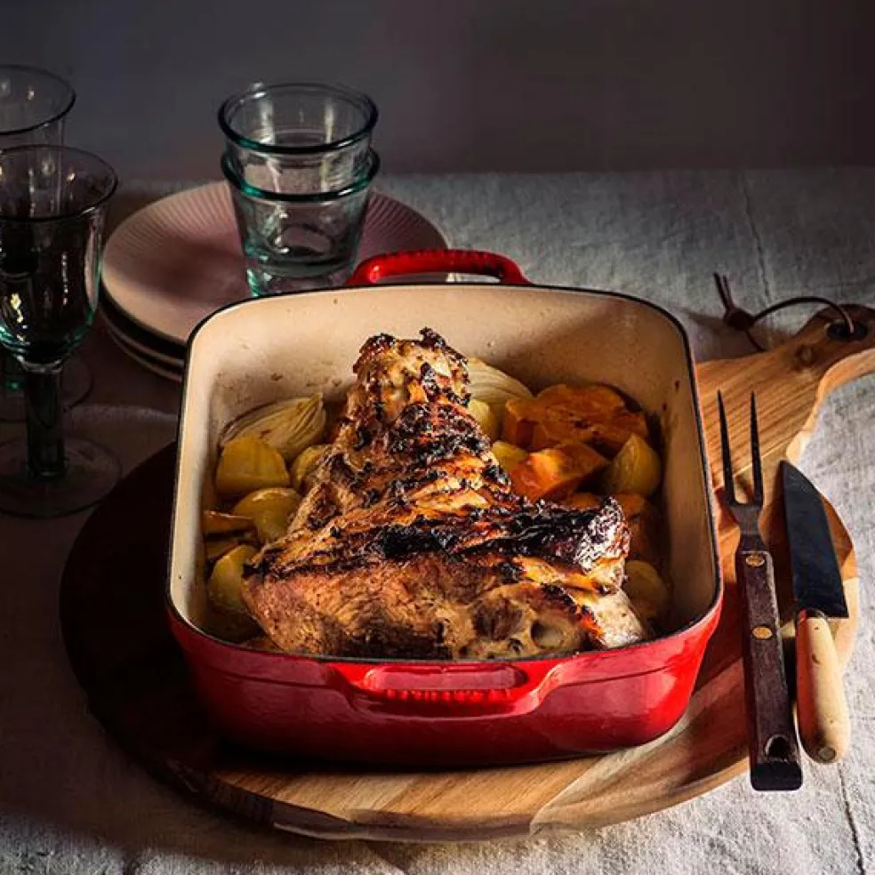 Bandeja rectangular de hierro fundido Le Creuset