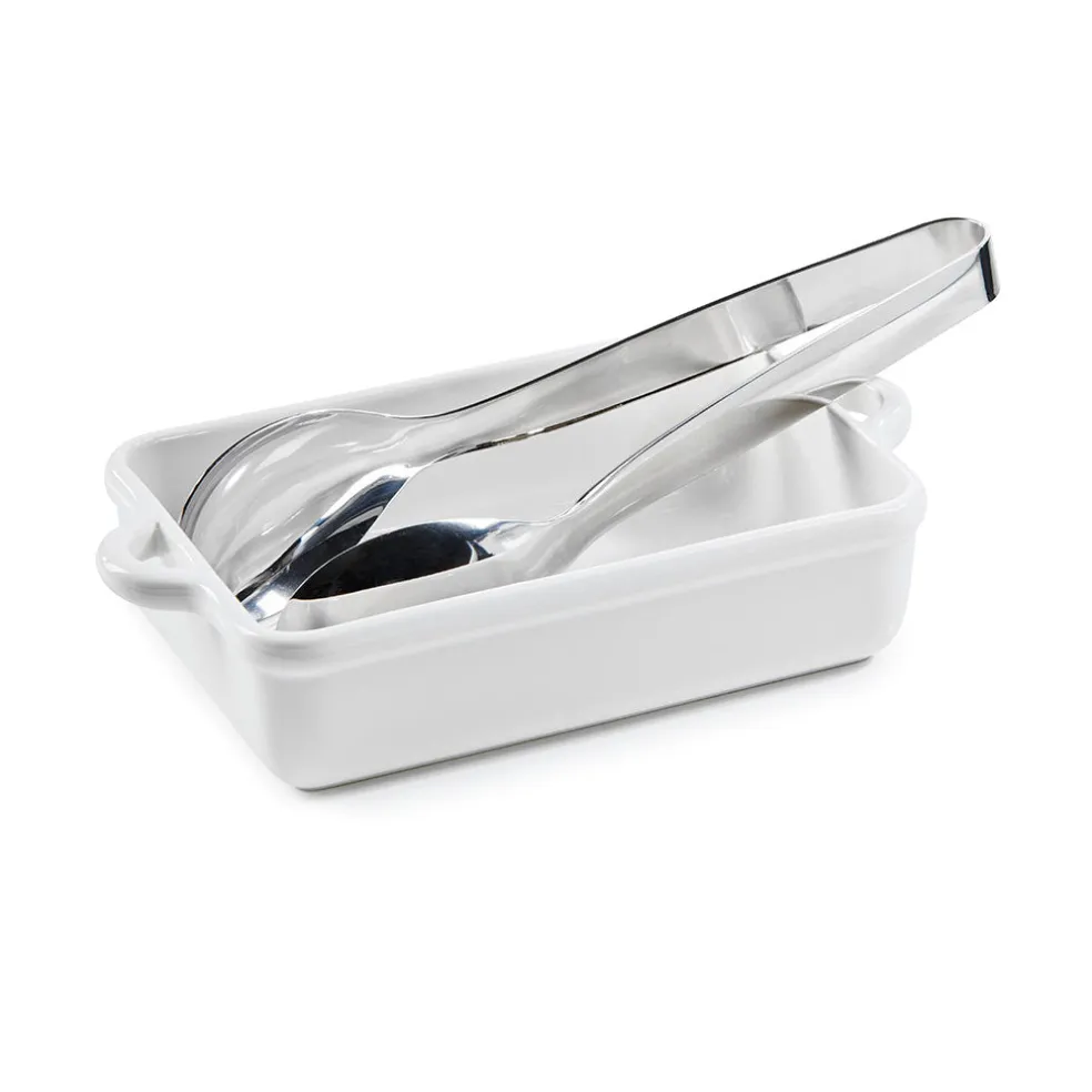 Bandeja rectangular de porcelana francesa Bombance Revol