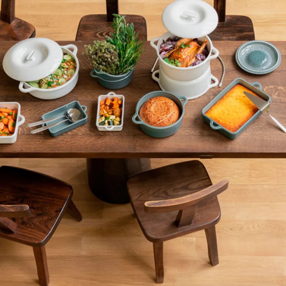 Bandeja rectangular de porcelana francesa Bombance Revol