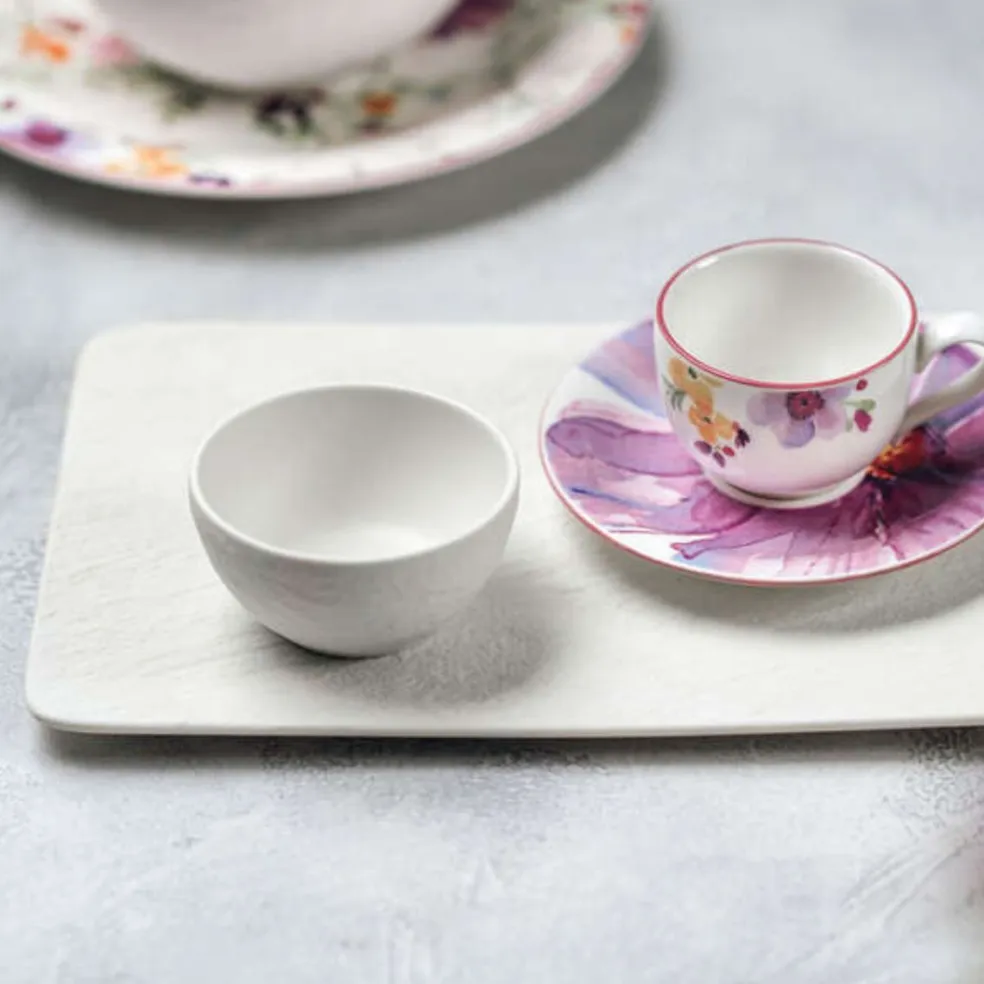 Bandeja rectangular de porcelana para servir Manufacture Rock Villeroy & Boch