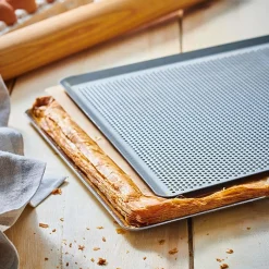 Bandeja rectangular perforada acero inox De Buyer