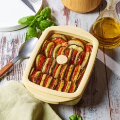 Bandejas de hornear de cristal con tapa Pebbly