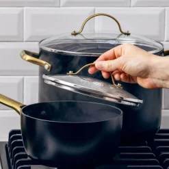 Batería de cocina cerámica 6 piezas Padova Reserve Black GreenPan