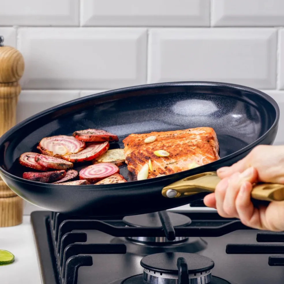 Batería de cocina cerámica 6 piezas Padova Reserve Black GreenPan