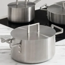 Batería de cocina de acero inoxidable multicapa Convivio Alessi