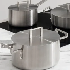 Batería de cocina de acero inoxidable multicapa Convivio Alessi