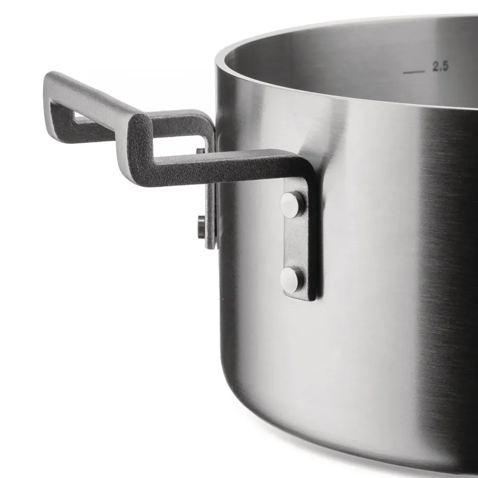 Batería de cocina de acero inoxidable multicapa Convivio Alessi