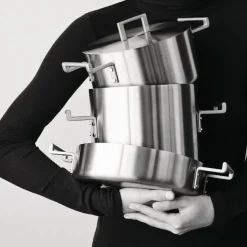 Batería de cocina de acero inoxidable multicapa Convivio Alessi