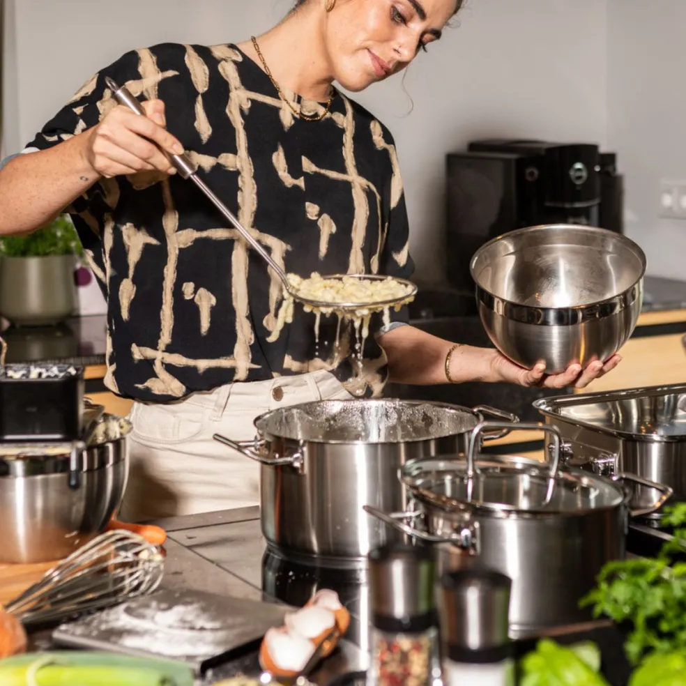 Batería de cocina de acero inoxidable 4 piezas Expertiso Rösle