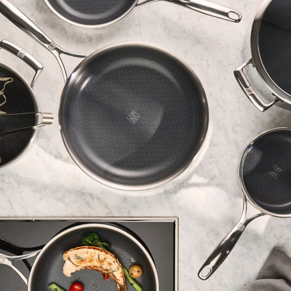 Batería de cocina de 5 piezas cerámicas con exterior inox Peak Zwilling
