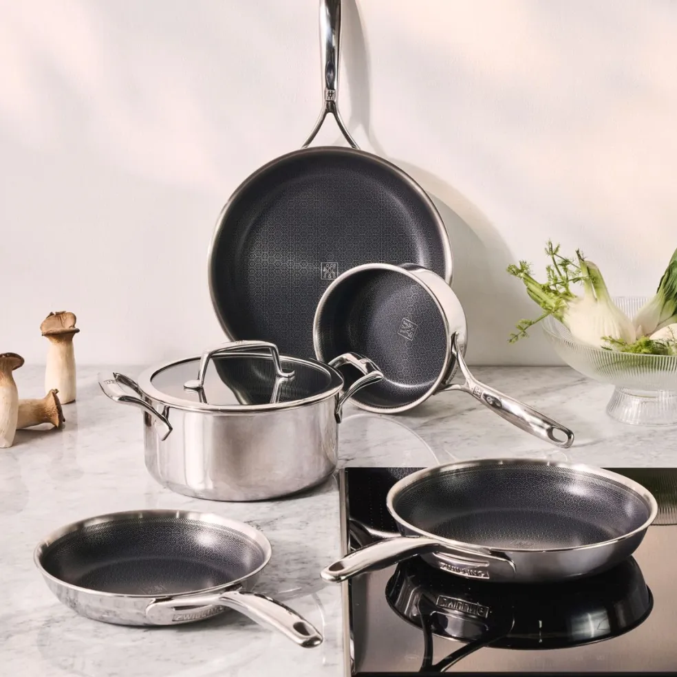 Batería de cocina de 5 piezas cerámicas con exterior inox Peak Zwilling