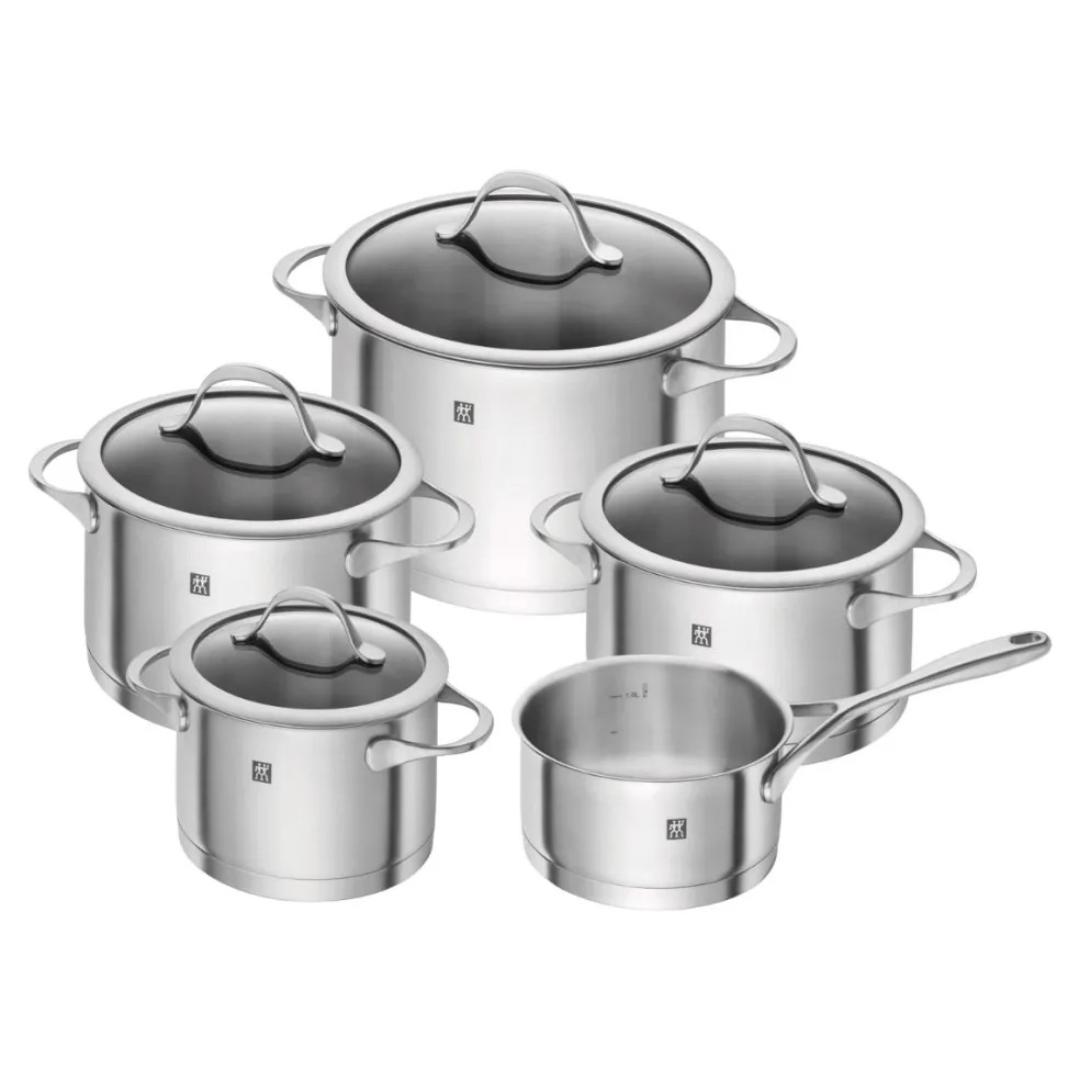Batería de cocina de 5 piezas inox Essence Zwilling