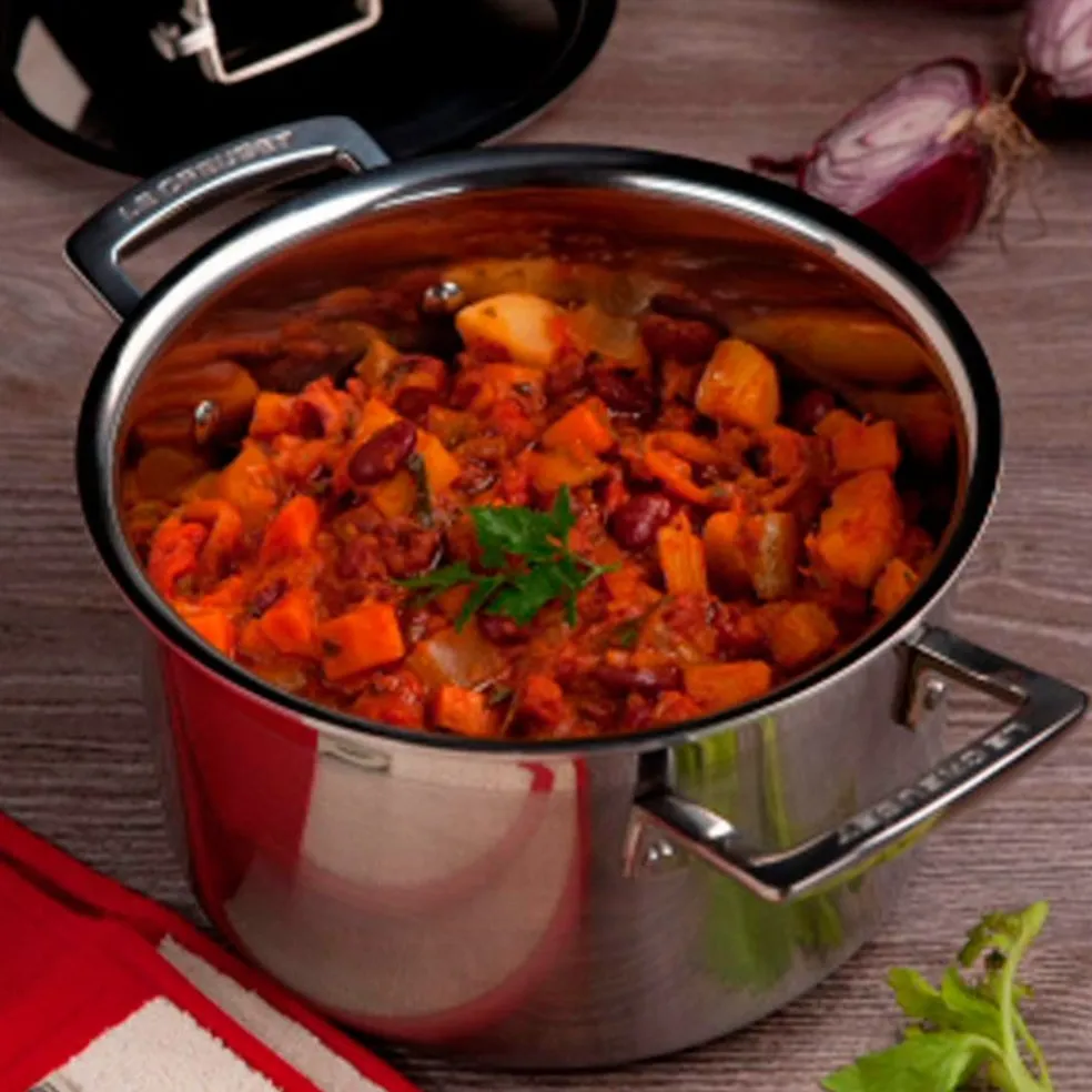 Batería 5 piezas de acero inoxidable Le Creuset