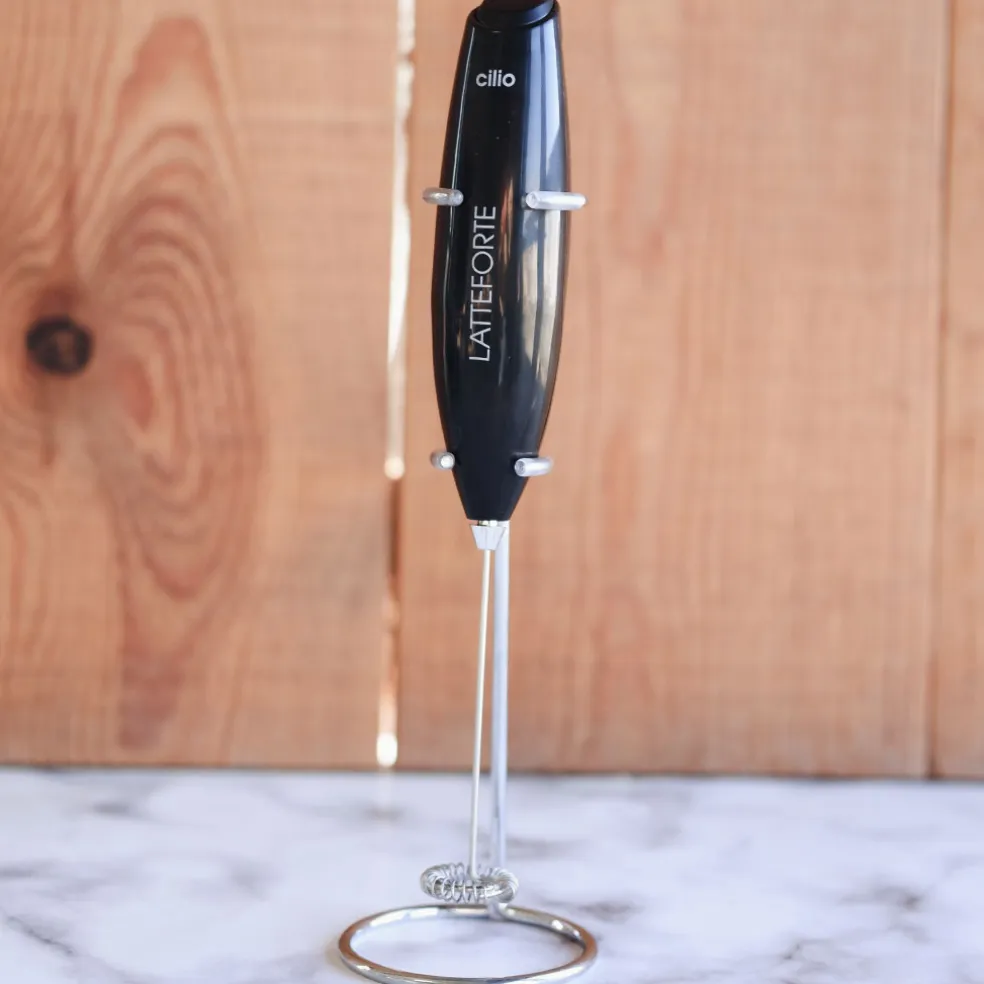 Batidor espumador para leche Cilio (con soporte)