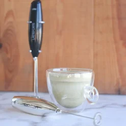 Batidor espumador para leche Cilio (con soporte)