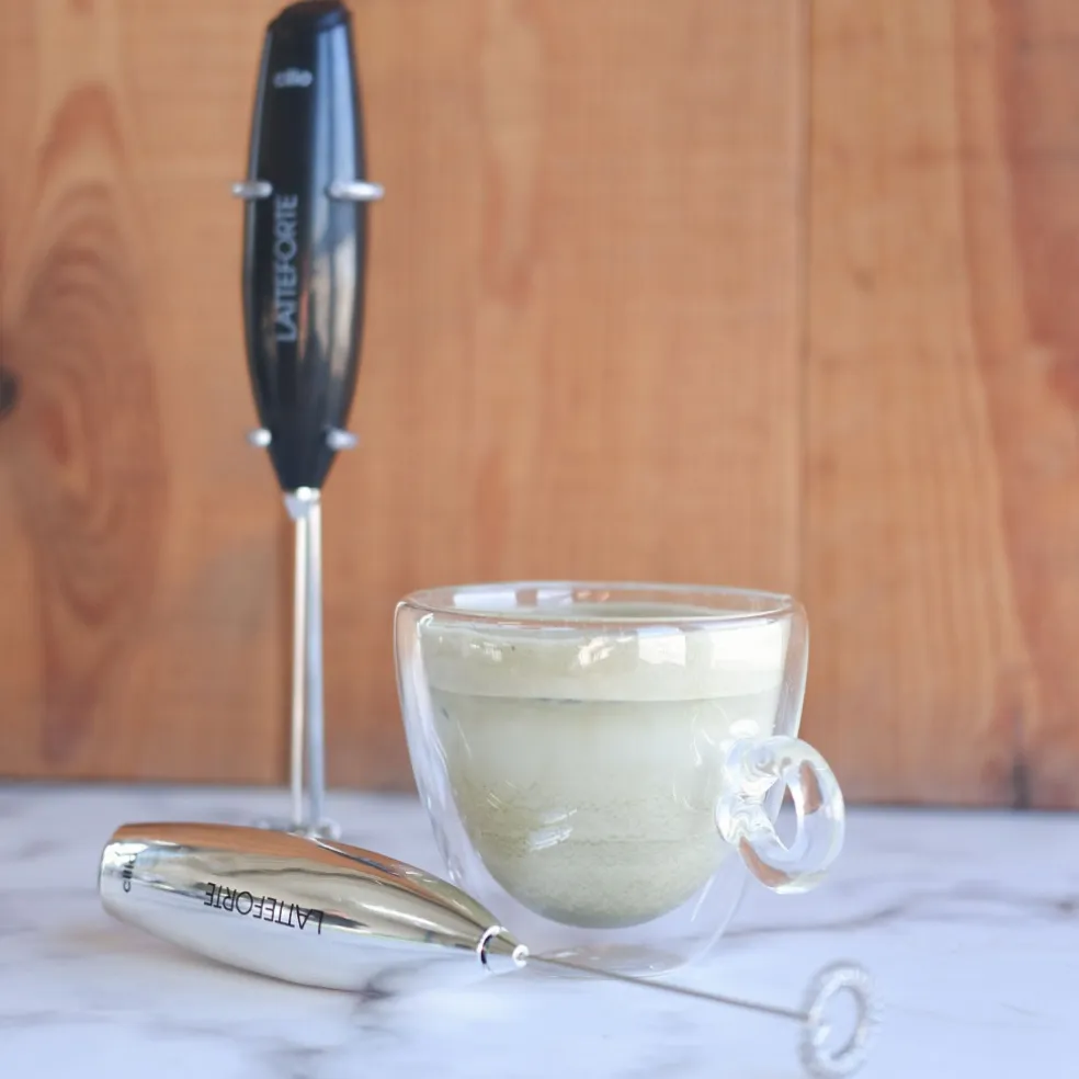 Batidor espumador para leche Cilio (con soporte)