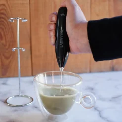 Batidor espumador para leche Cilio (con soporte)