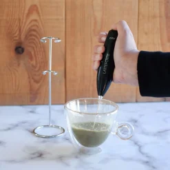 Batidor espumador para leche Cilio (con soporte)