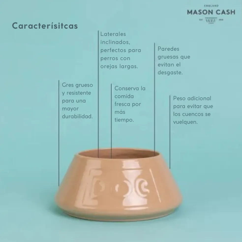 Bol cerámico antivuelco para mascotas Cane Mason Cash