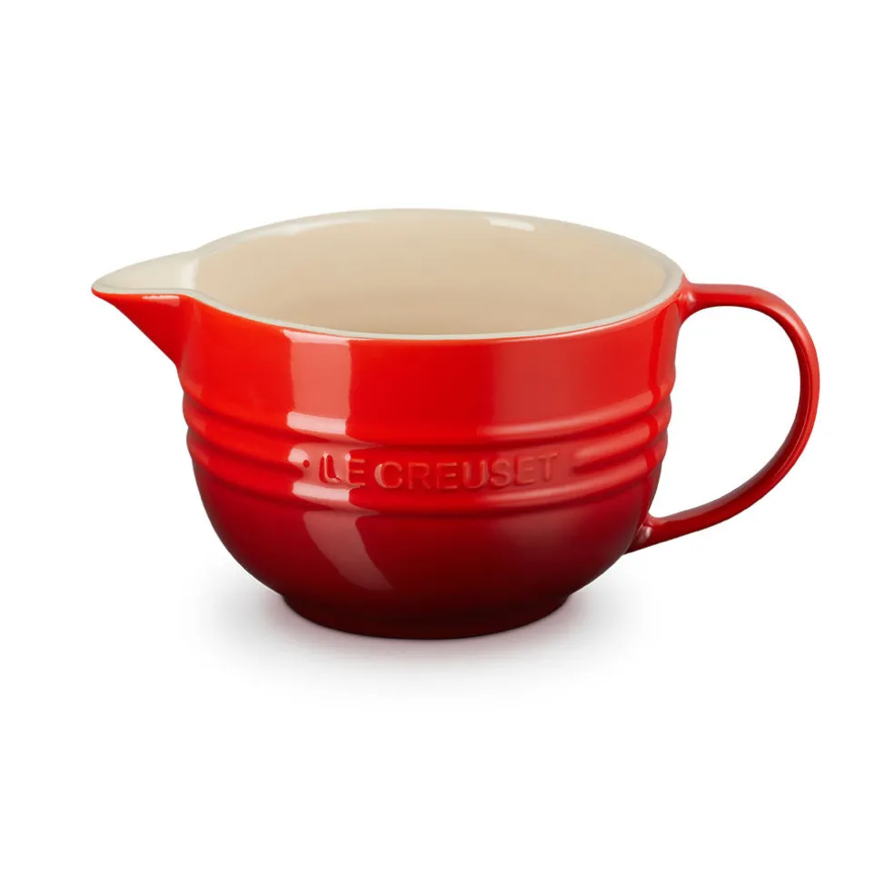Bol cerámico con asa y pico vertedor de Le Creuset
