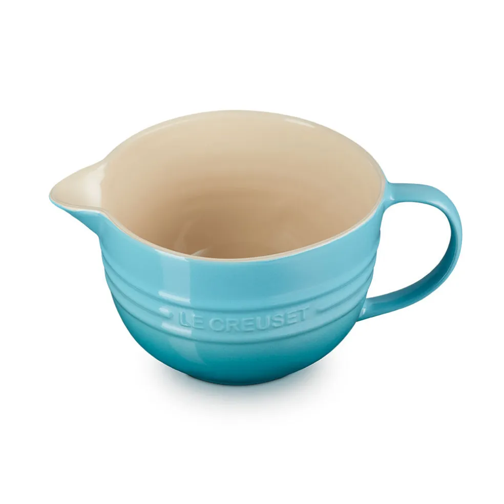 Bol cerámico con asa y pico vertedor de Le Creuset