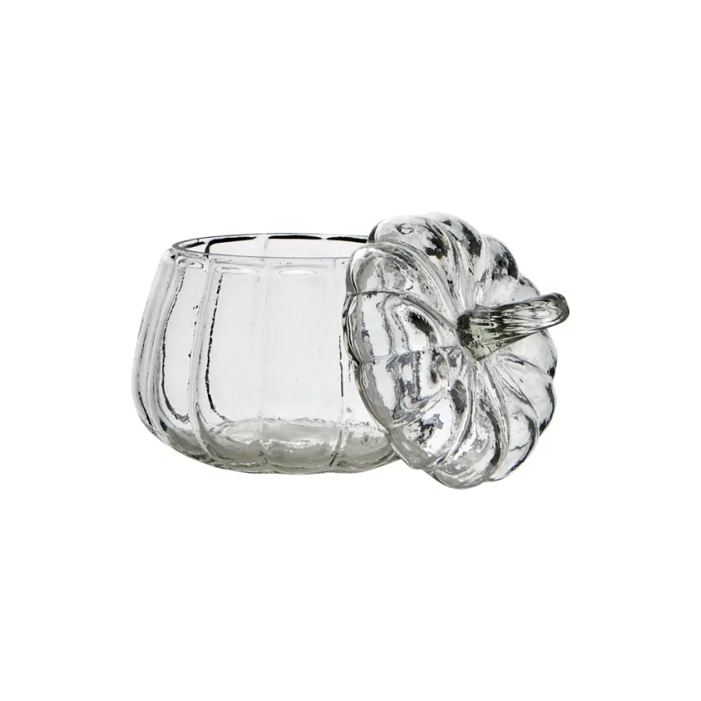 Bol de cristal con tapa Pumpkin Affari of Sweden