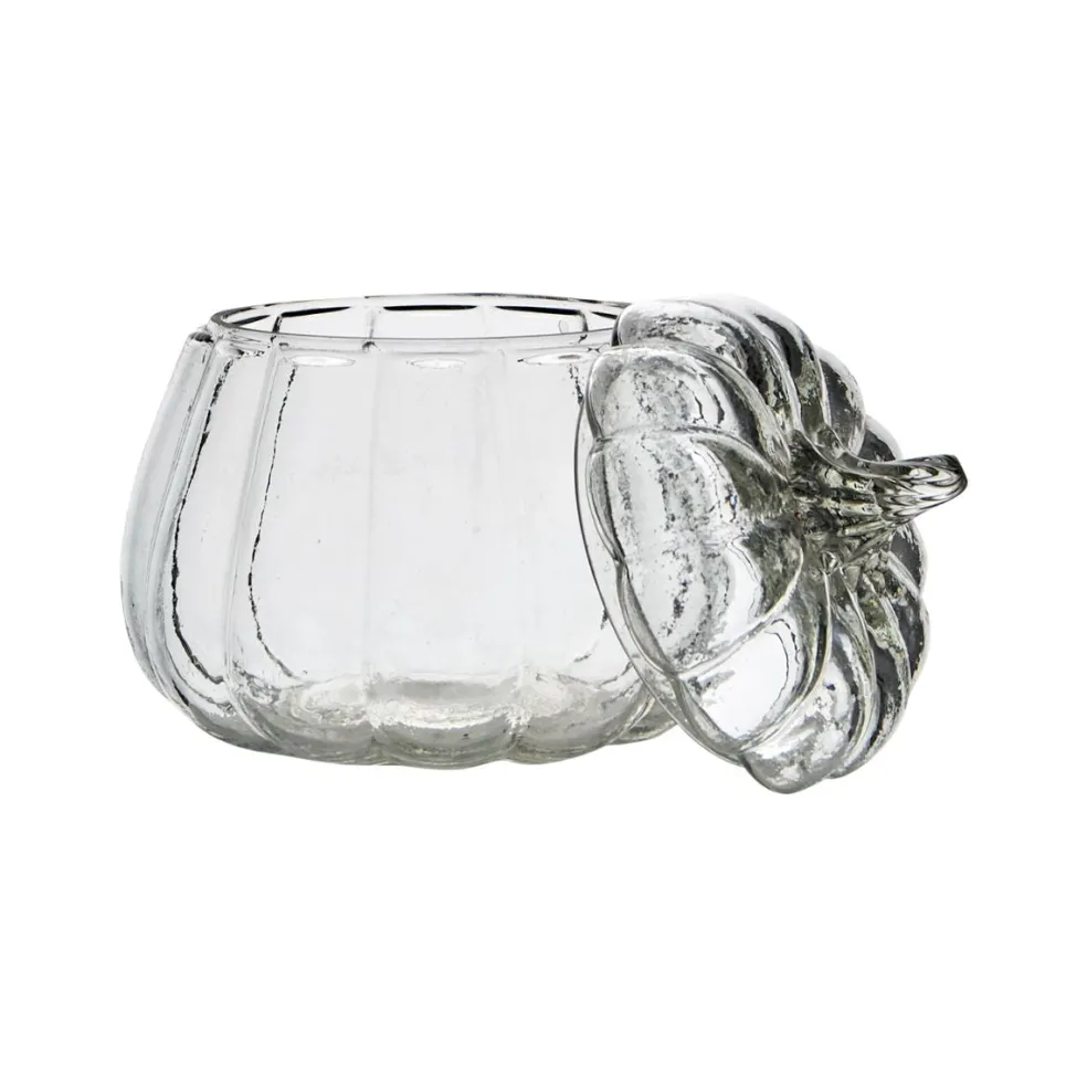 Bol de cristal con tapa Pumpkin Affari of Sweden