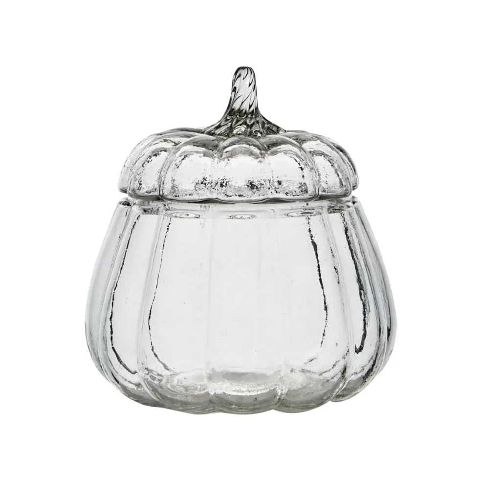 Bol de cristal con tapa Pumpkin Affari of Sweden