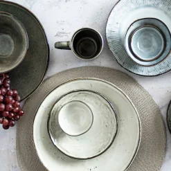 Bol ensaladera y frutero de gres Organic Collection
