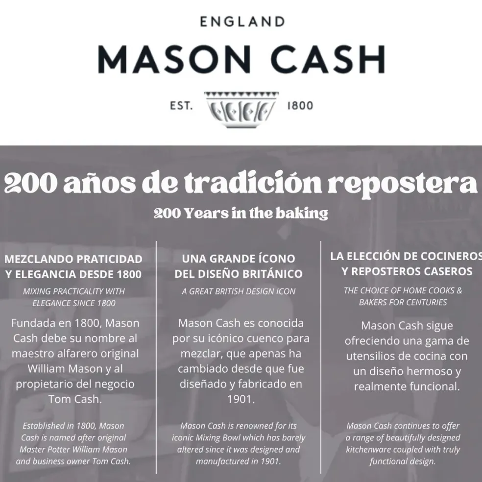 Bol mezclador cerámico con soporte Mason Cash