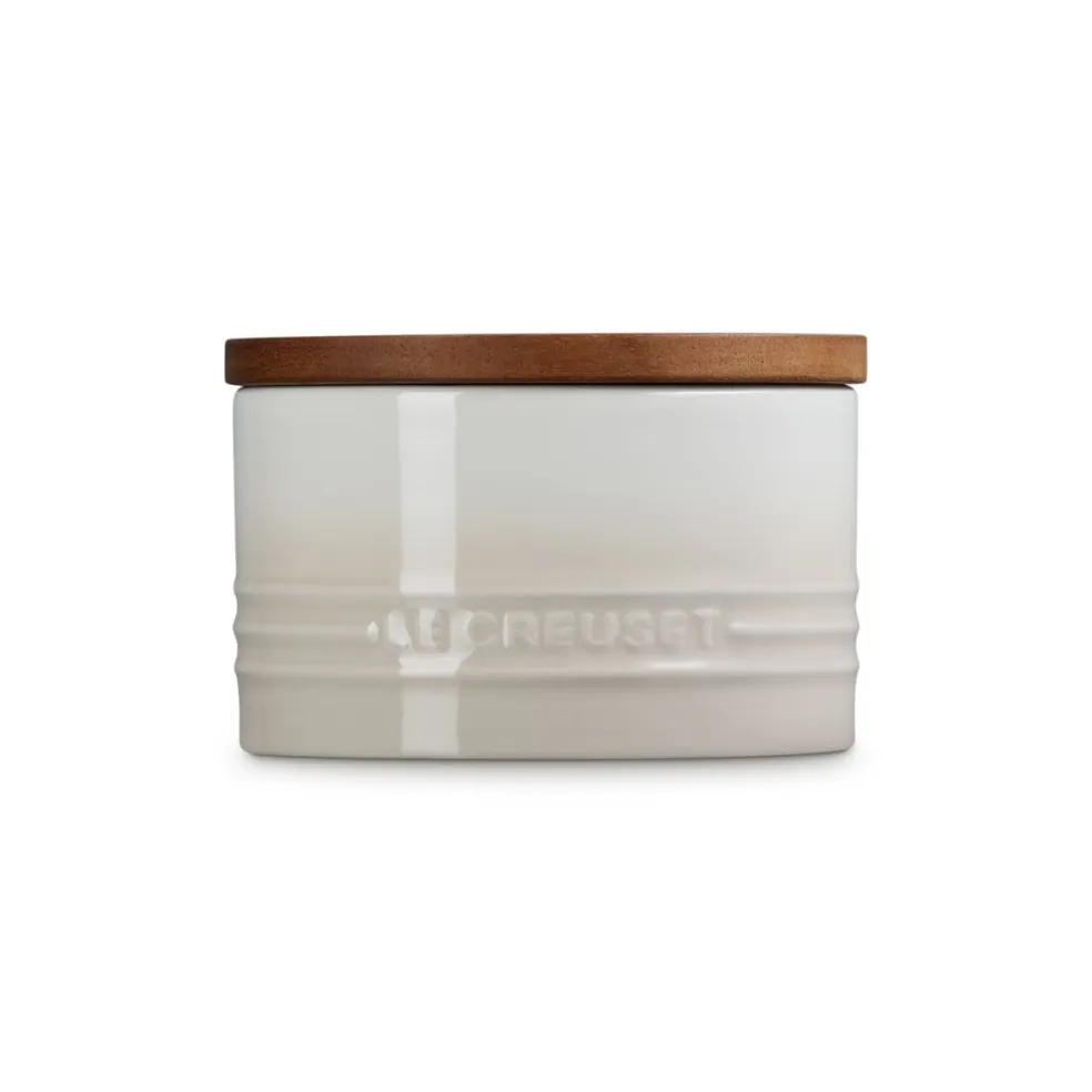 Bote cerámico con tapa de madera Signature Le Creuset