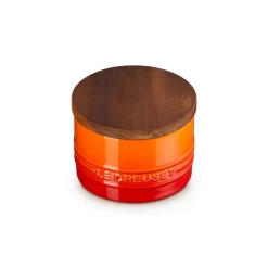 Bote cerámico con tapa de madera Signature Le Creuset
