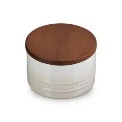 Bote cerámico con tapa de madera Signature Le Creuset