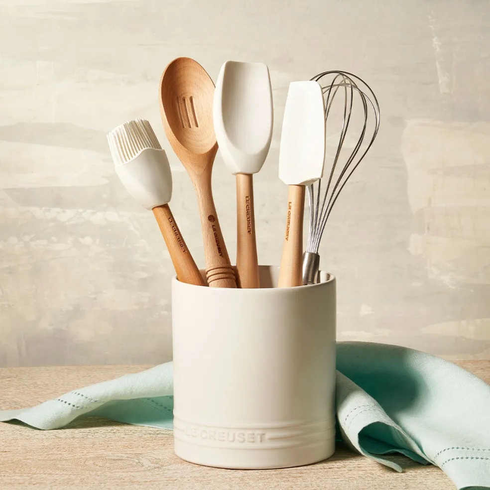 Bote cerámico con tapa de madera Signature Le Creuset